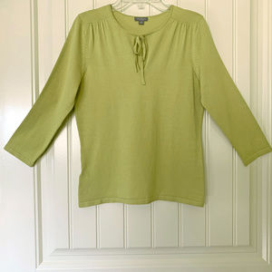Ann Taylor Knit Top Chartreuse - Size SP